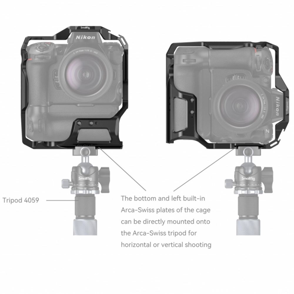 Smallrig Klatka operatorska do Nikon Z8 Cage z MB-N12 Battery Grip [3982]