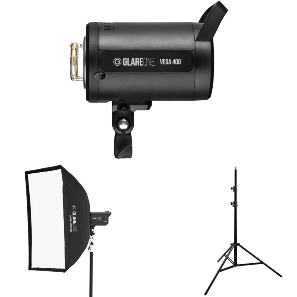 Lampa studyjna GlareOne Zestaw Vega 400 SoftKit 60x90 PRO