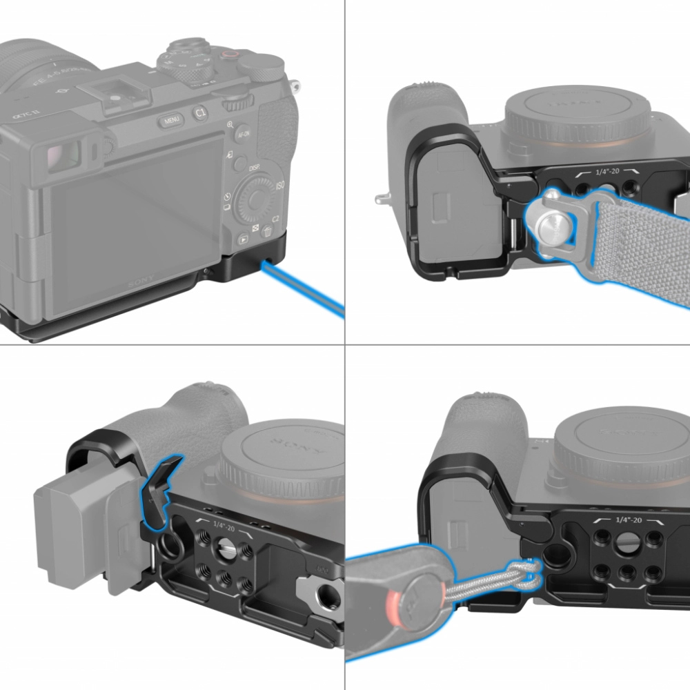 Smallrig Płytka dolna Smallrig Mount Plate do Sony A7C II / A7CR (czarna) [4438]