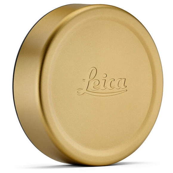 Leica Lens Cap Q, E49 brass, blasted finish do Leica Q3