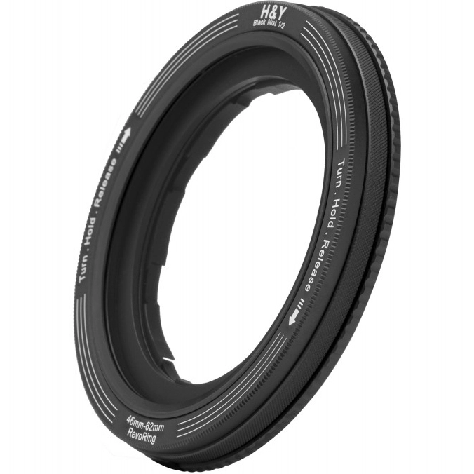 H&Y Adapter filtrowy regulowany Revoring 46-62 mm z filtrem Black Mist 1/2