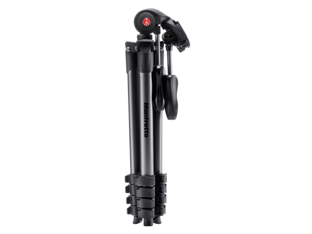 Testa Stativo Manfrotto 155 A Doppia Sfera - Inclinabile E Panoramica 360° - Aluminium, Made In Italy