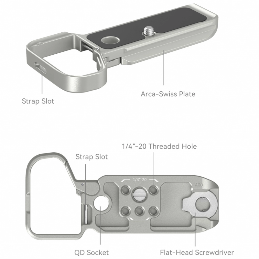 Smallrig Płytka dolna Smallrig Mount Plate do Sony A7C II / A7CR (srebrna) [4439]