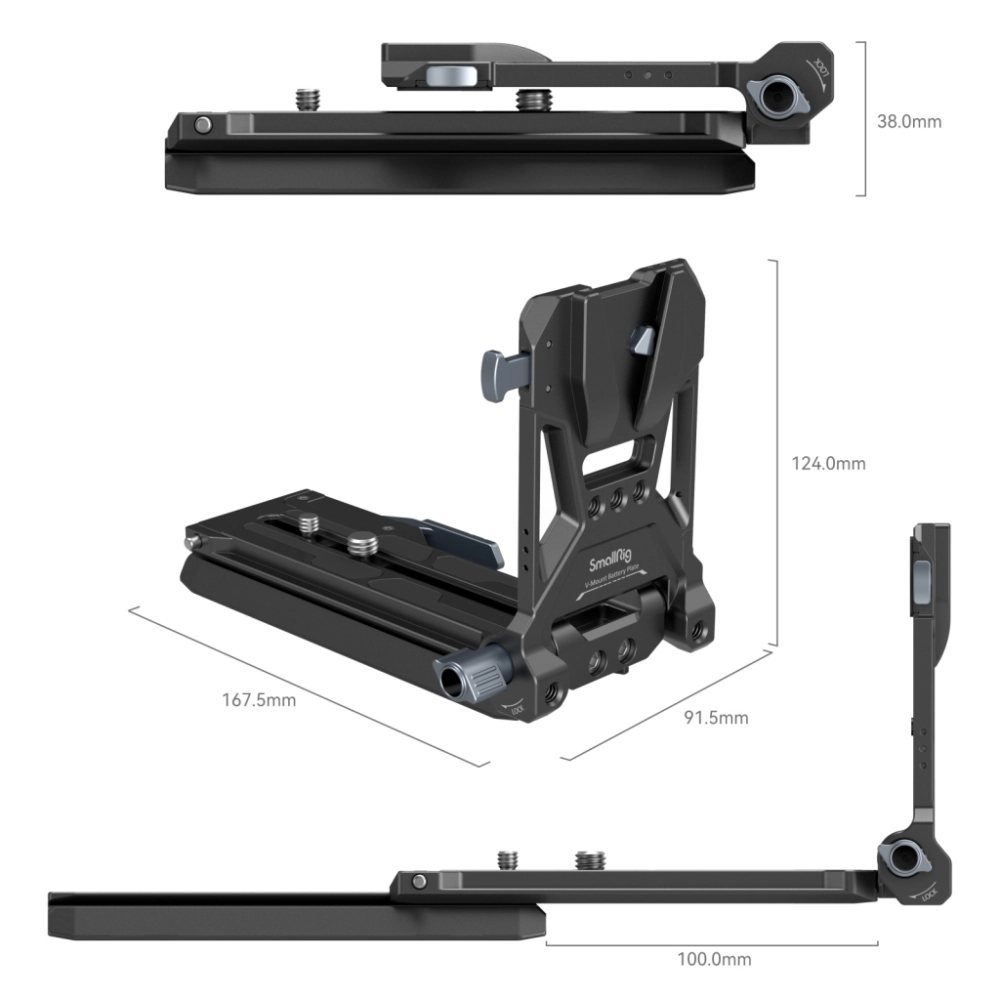 Smallrig adapter Battery Mount Plate Kit Cinema Cameras (Sony FX6, Canon C70, Panasonic BGH1/BS1H) [4323]