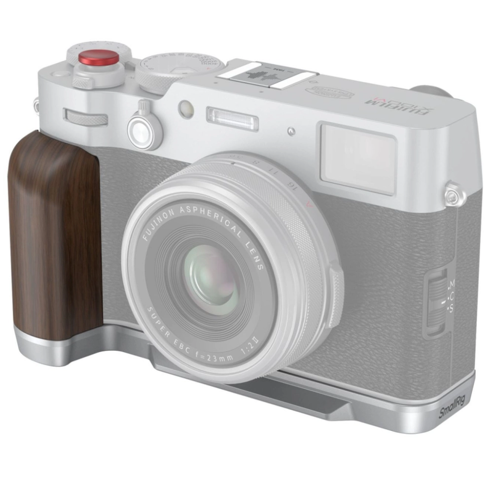 Smallrig Drewniany uchwyt w kształcie L do FUJIFILM X100VI / X100V, srebrny [4804]