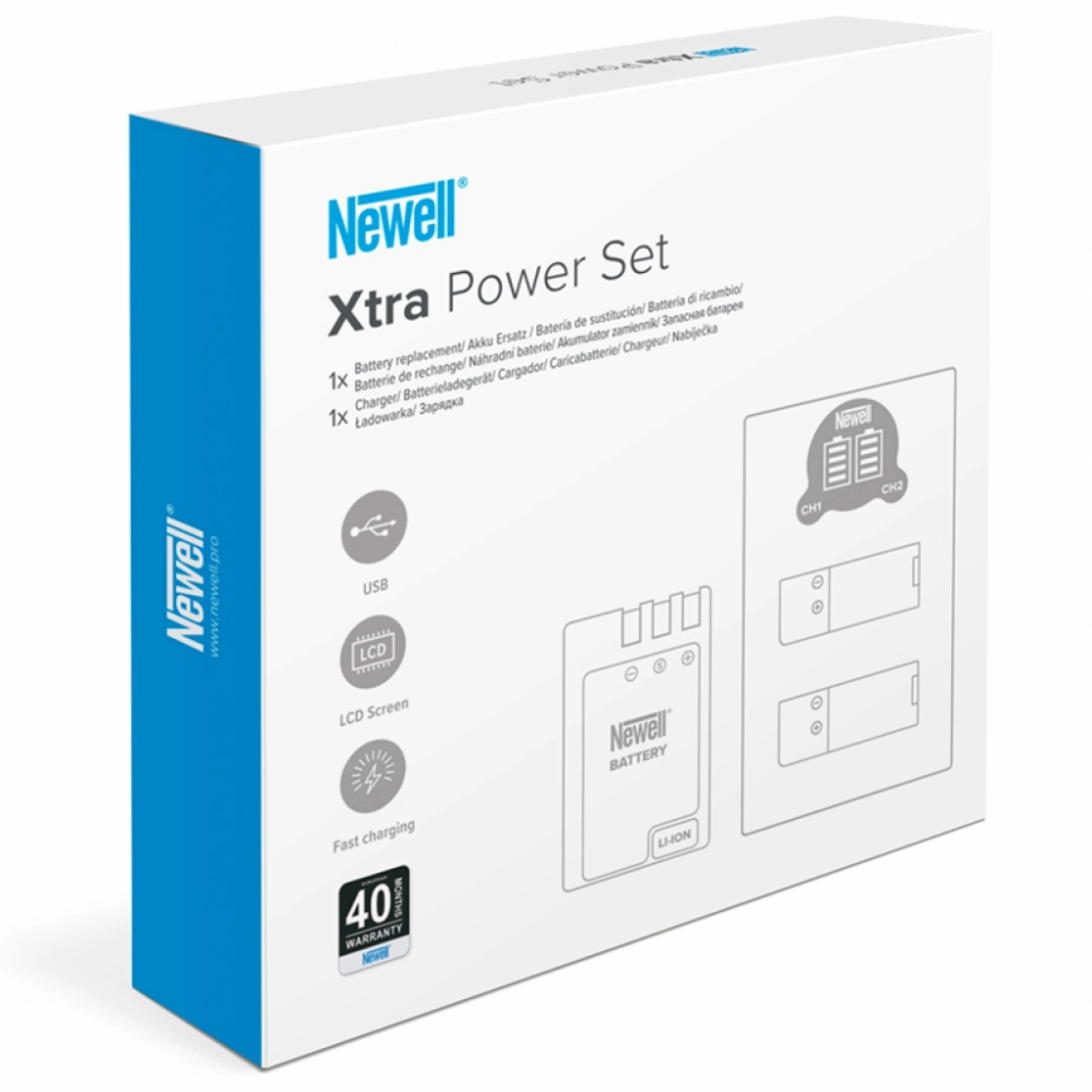 Ładowarka Newell dwukanałowa  DL-USB-C i akumulator EN-EL14 do Nikon
