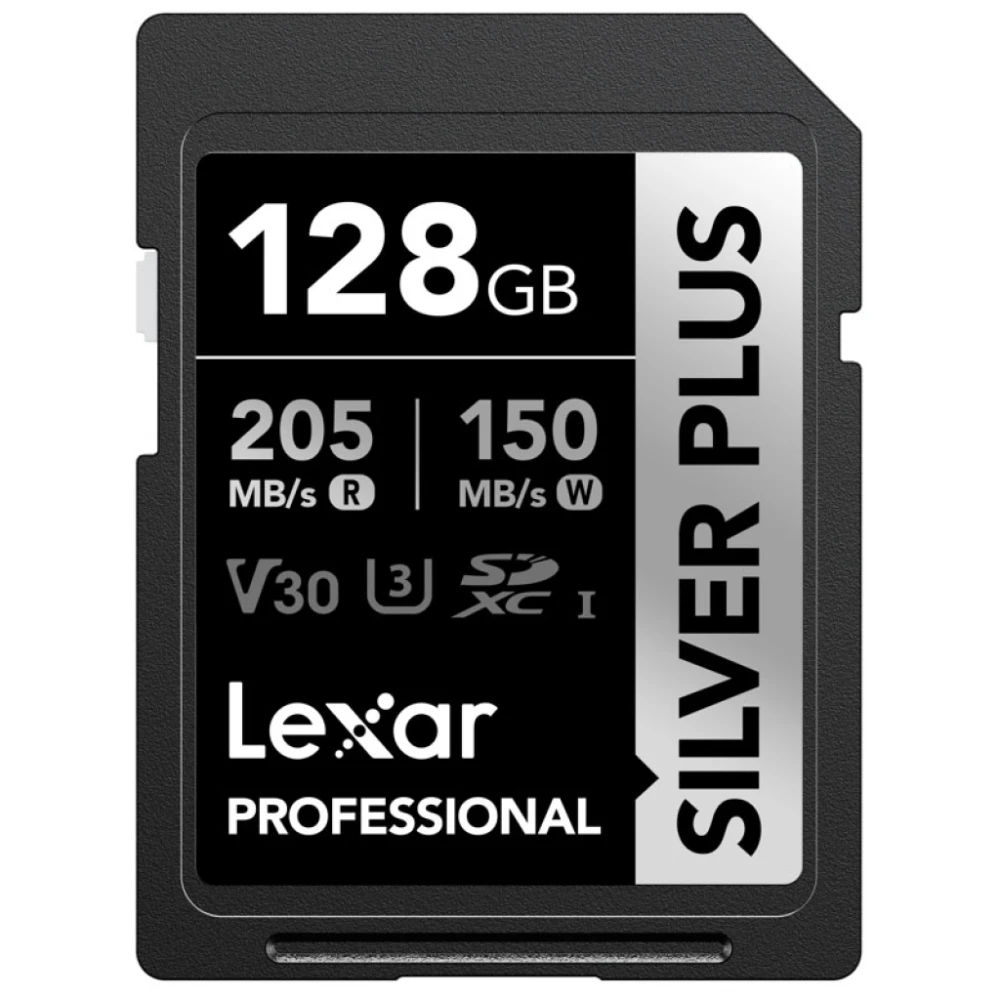Karta pamięci Lexar SDXC Professional SILVER Plus 1066x UHS-I/U3/A2/4K R205/W150 V30 128GB