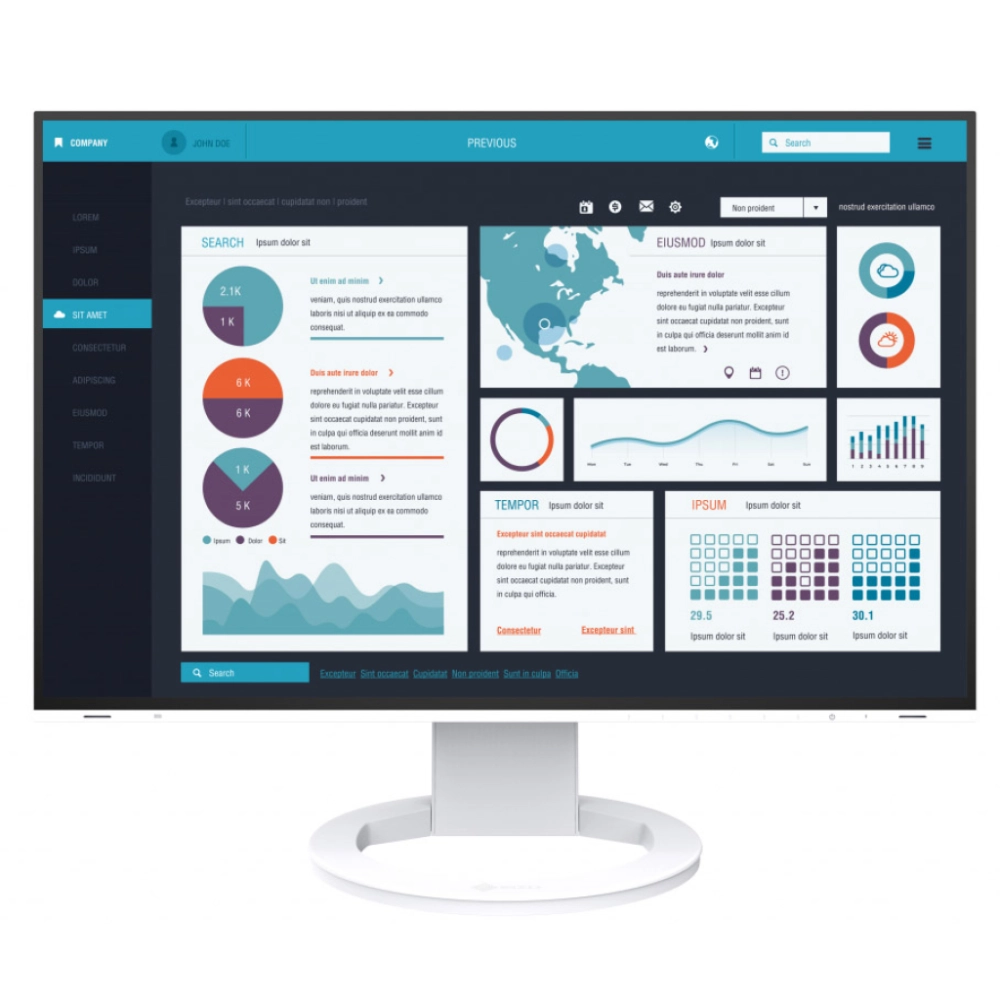 Monitor EIZO FlexScan EV2495 WT biały