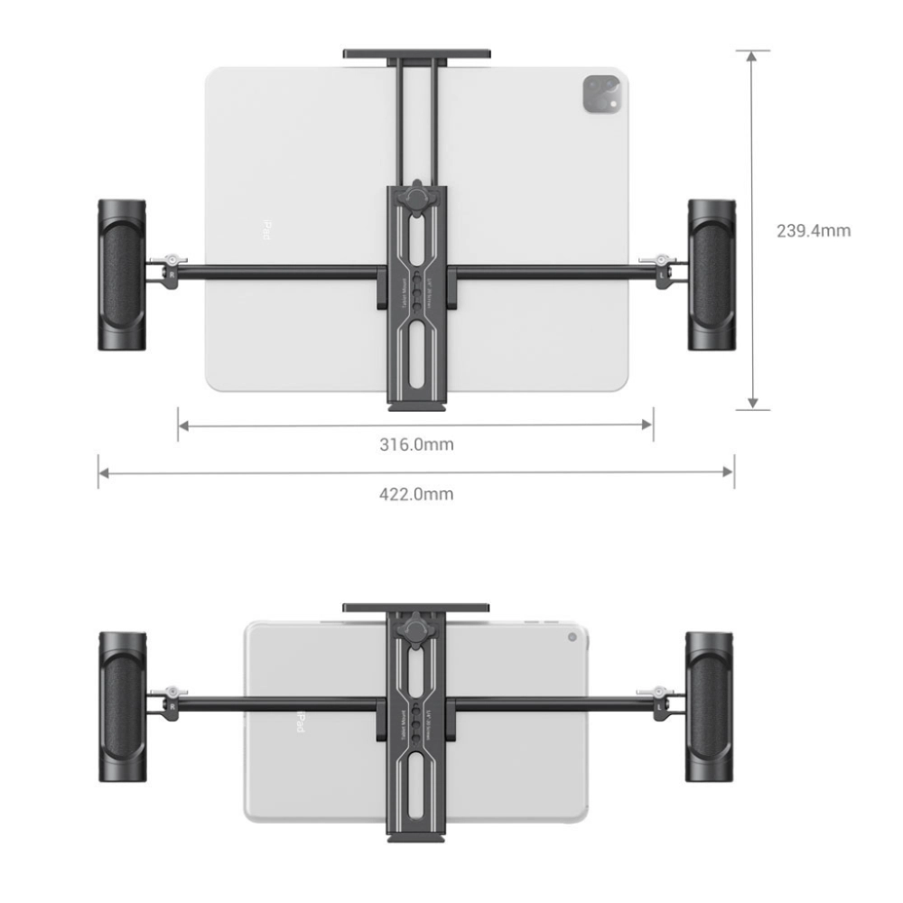 Smallrig Mocowanie na tablet do iPada z podwójnym uchwytem ręcznym [2929B]