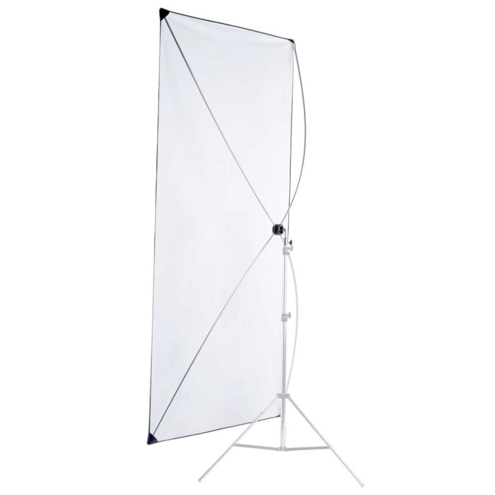 Tło Fomei składane eventowe 140x220 cm czarne/białe