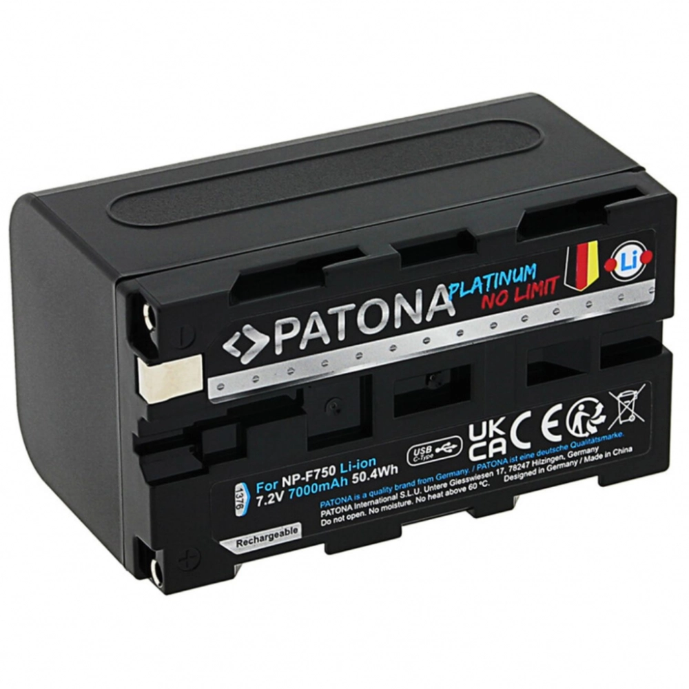 Akumulator Patona Platinum Sony NP-F750 USB-C