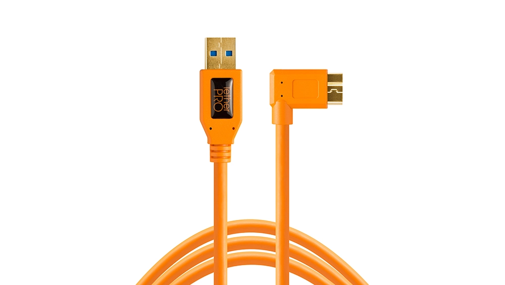 Tethertools KABEL TETHER TOOLS TPro USB 3.0 Micro-B Right Angle 4.6m/15 (CU61RT15-ORG)