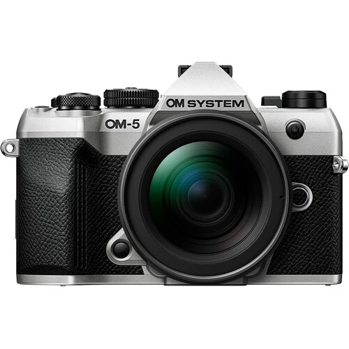 Aparat cyfrowy OM System OM-5 II body srebrny OM System 12-45 mm