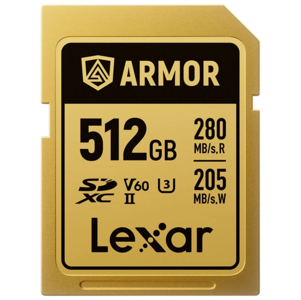Karta pamięci Lexar SDXC ARMOR Gold UHS-II U3, Stainless Steel, IP68 R280/W210,1TB V60