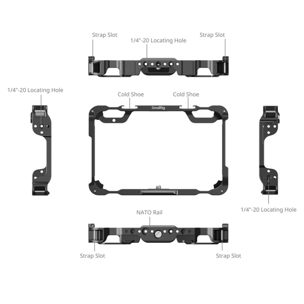 Smallrig Klatka operatorska do monitora Atomos Shinobi II / Shinobi GO Cage