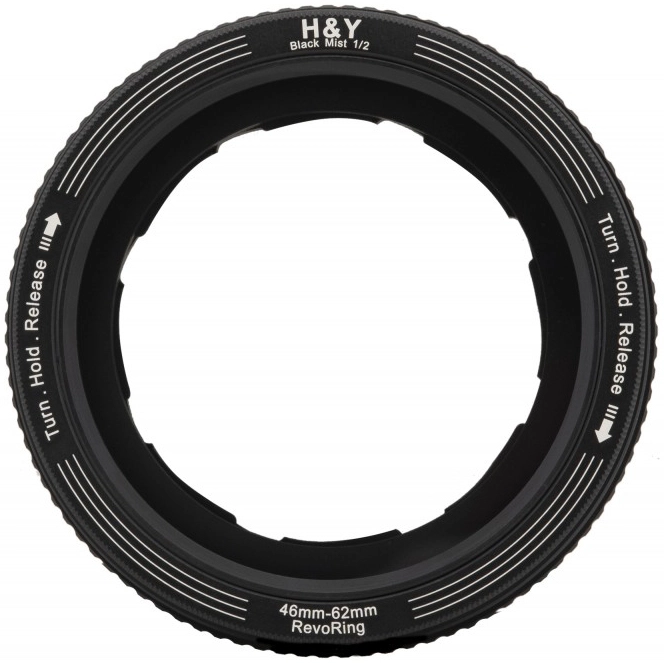 H&Y Adapter filtrowy regulowany Revoring 46-62 mm z filtrem Black Mist 1/2