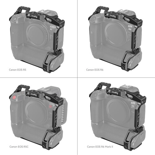 Smallrig Klatka operatorska do Canon EOS R5 / R6 / R5C / R6 Mark II z BG-R10 z Battery Grip Cage [3464B]