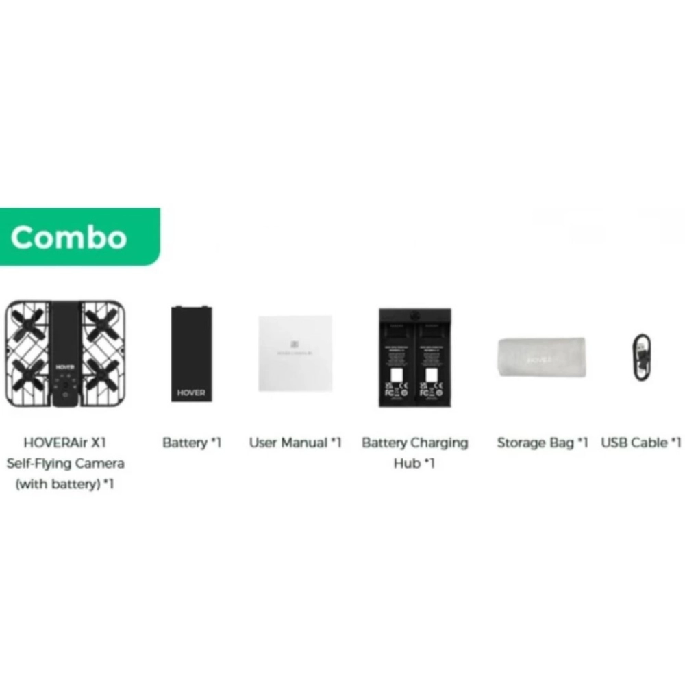 Dron  HOVER AIR X1 Combo Retail czarny