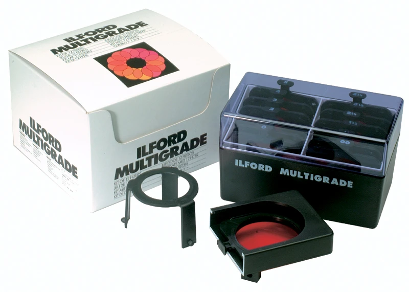 Filtry do zmiany kontrastu Ilford Multigrade pod obiektyw
