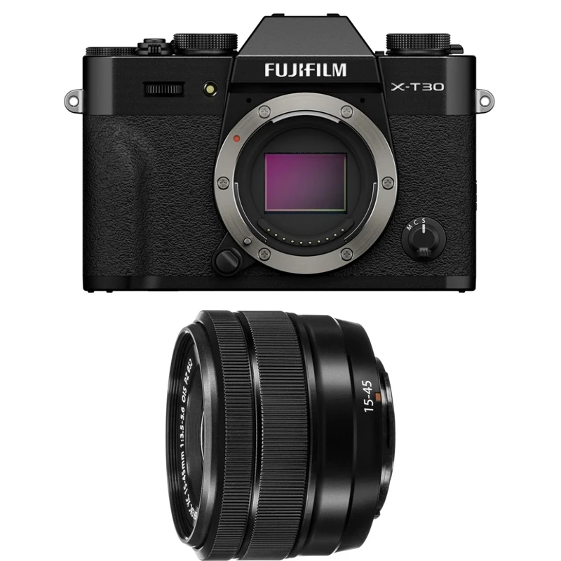 FujiFilm X-T30 III czarny + XC15-45mmF3.5-5.6 OIS PZ