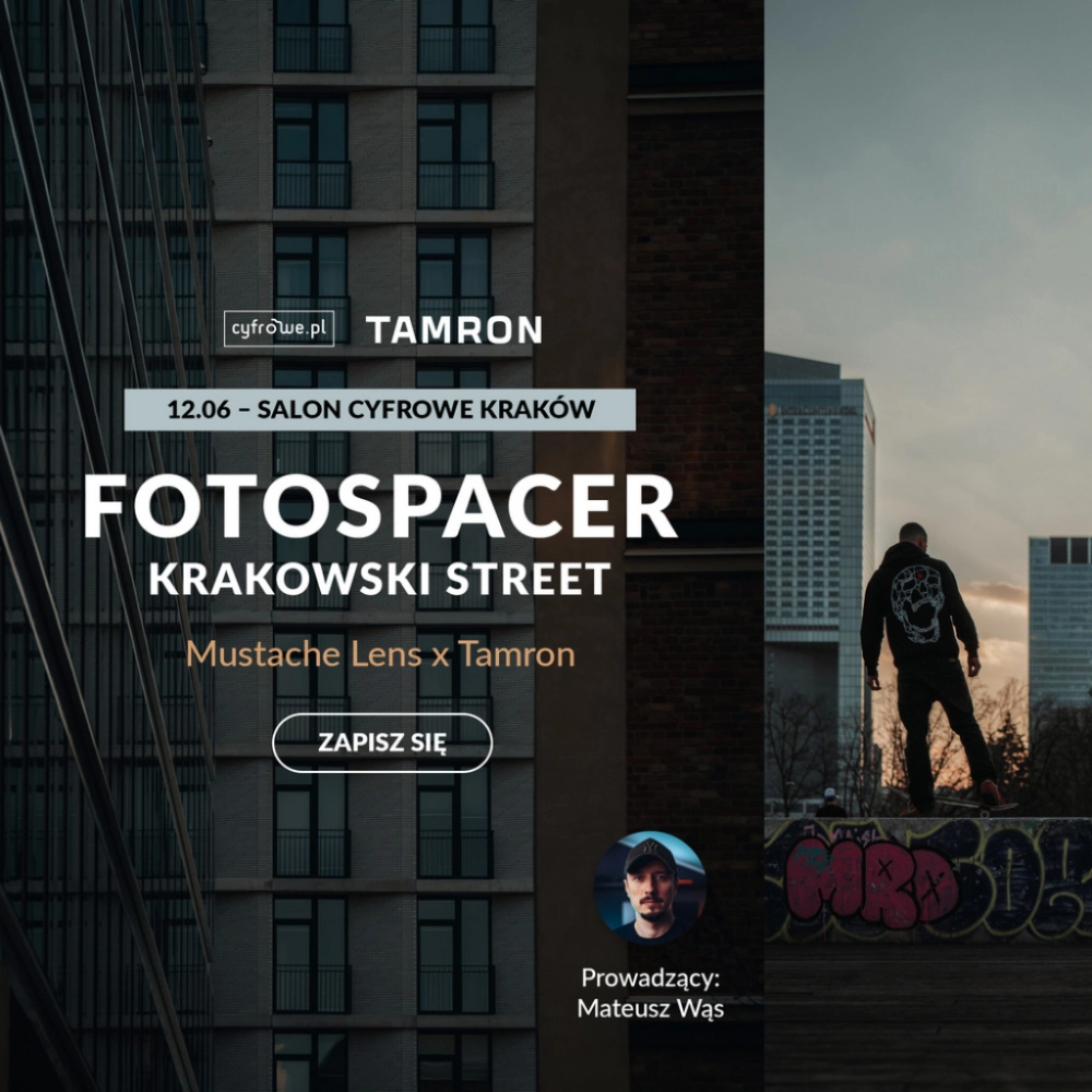Cyfrowepl Fotospacer - Krakowski Street - Mustache Lens x Tamron