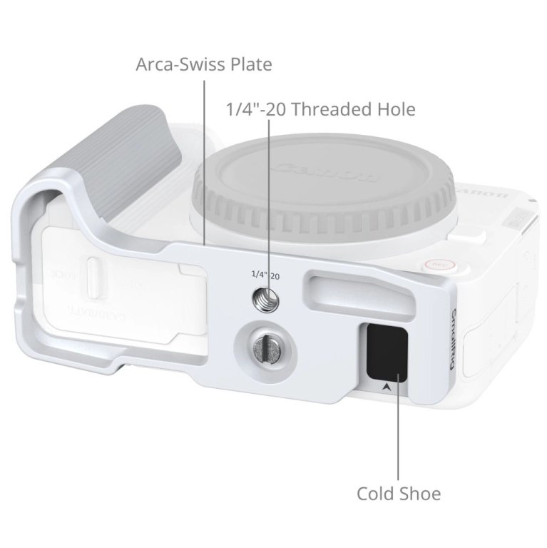 Smallrig Płytka montażowa L-Shape z uchwytem do Canon EOS R50 V Biała