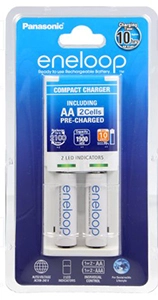 Ładowarka Panasonic Eneloop K-KJ50MCC20E + 2 ogniwa AA 