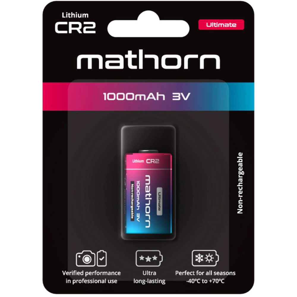 Bateria Mathorn Mathorn Ultimate CR123A 1500mAh Lithium