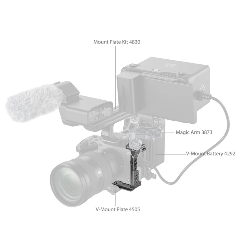 Smallrig Klatka operatorska HawkLock Quick Release Half Cage do Sony FX30 / FX3