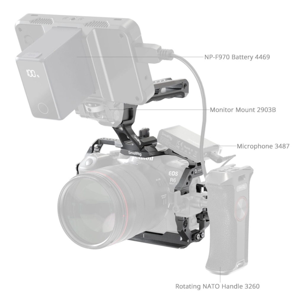 Smallrig Zestaw z klatką do Canon EOS R6 Mark II [5197]