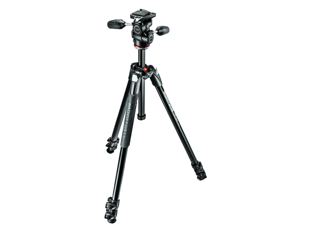 Statyw Manfrotto 290 Xtra, 3 sekcje, aluminiowy, głowica 3-kierunkowa MH804-3W 