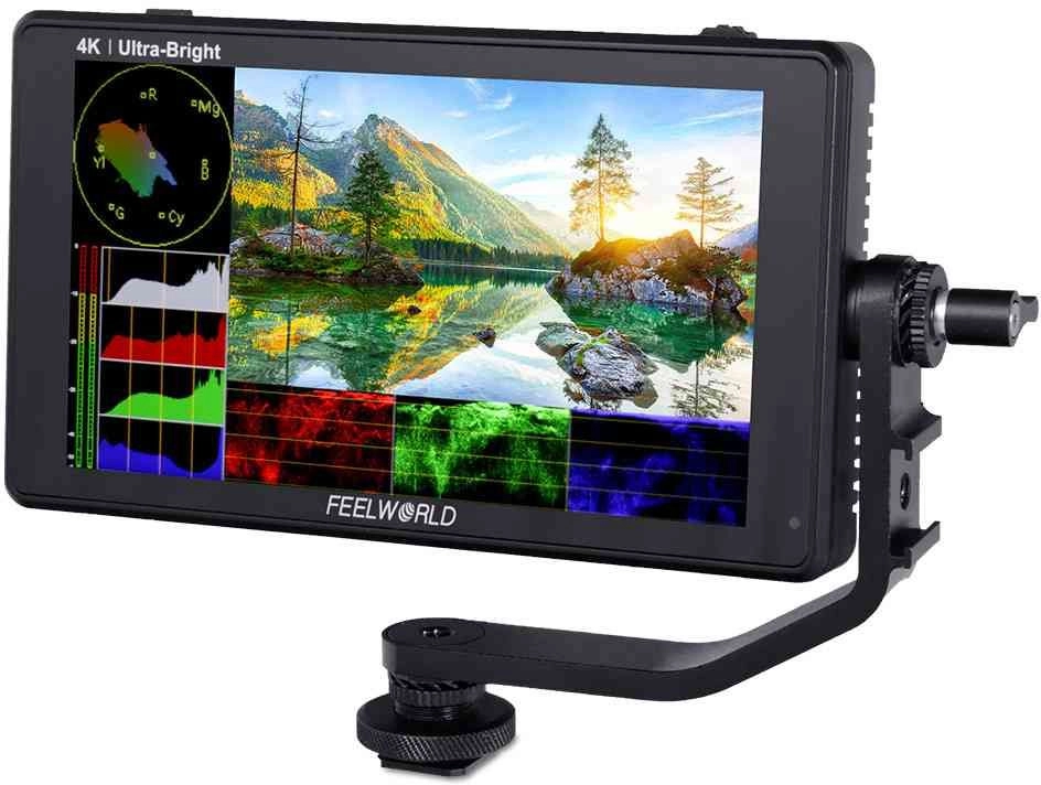 Feelworld Monitor Podglądowy LUT6 6 cala  HDR 3D LUT Ultra Bright
