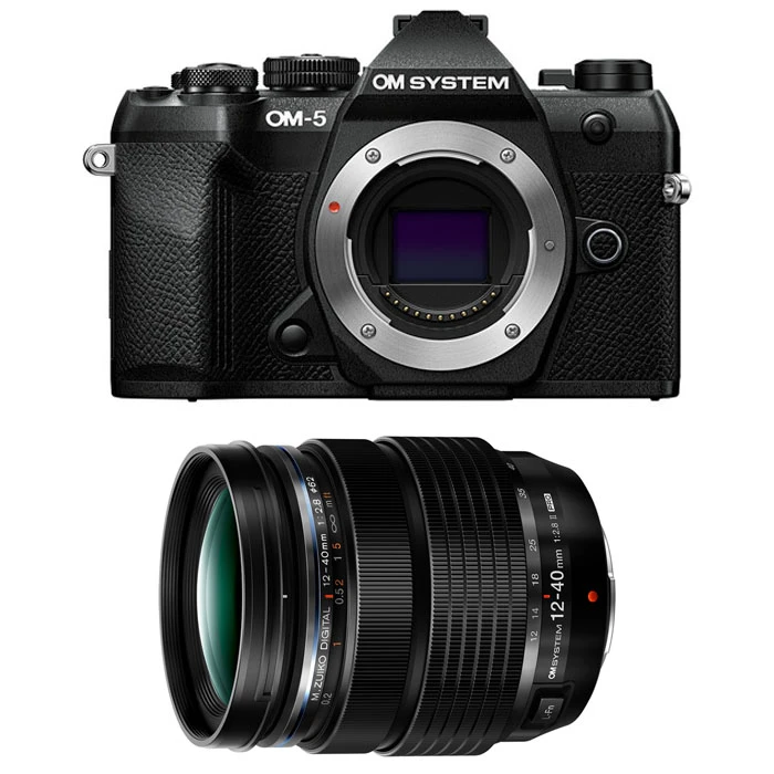 Aparat cyfrowy OM System OM-5 II body + OM System 12-40 mm PRO II czarny