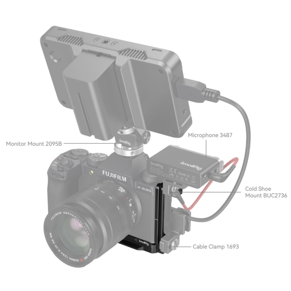 Smallrig Płytka montażowa w kształcie L do Fujifilm X-S20 [4231]
