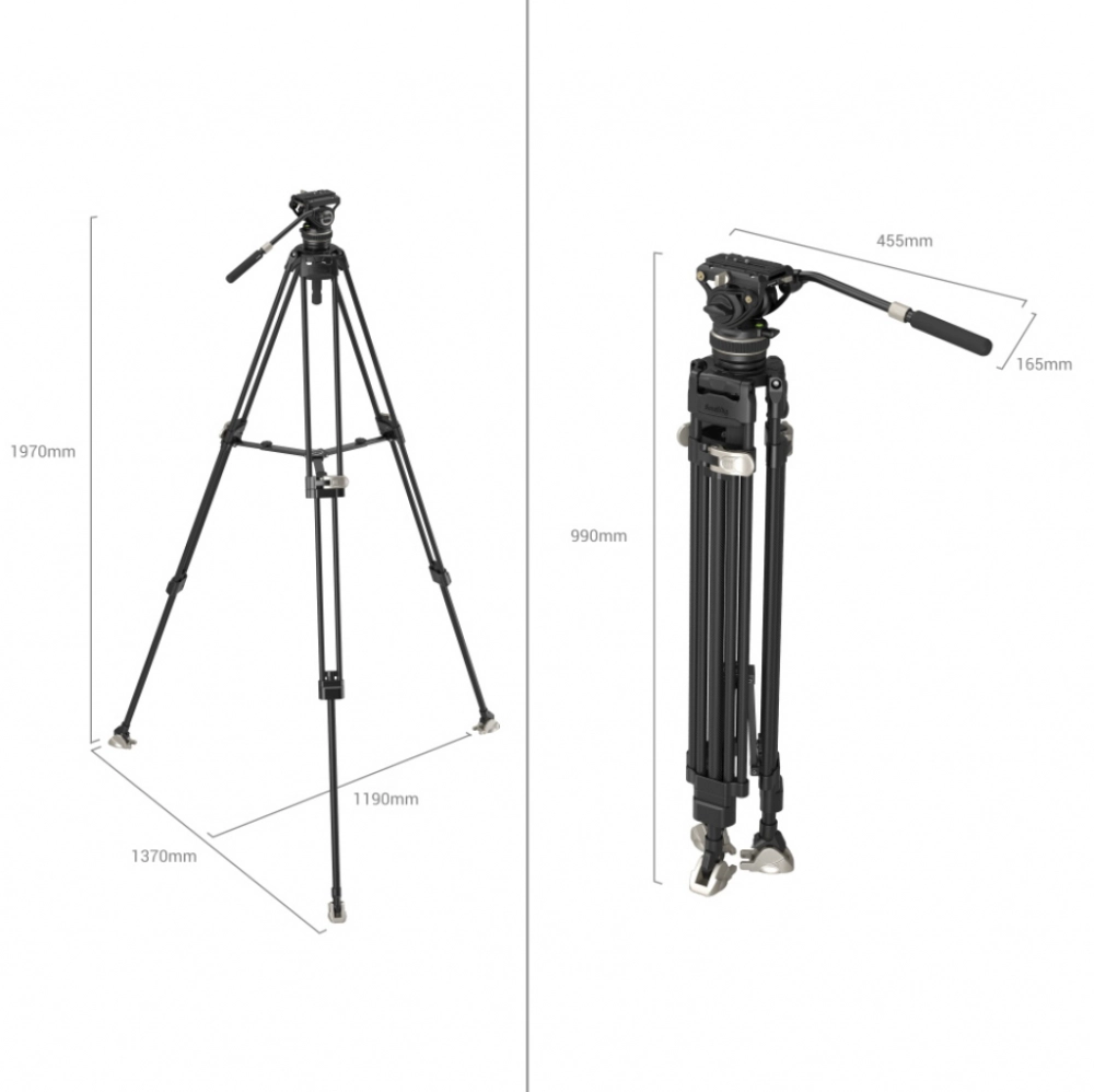 Statyw Smallrig Video FreeBlazer Heavy-Duty Carbon Fiber AD-100 (QR Manfrotto / DJI) [3989]