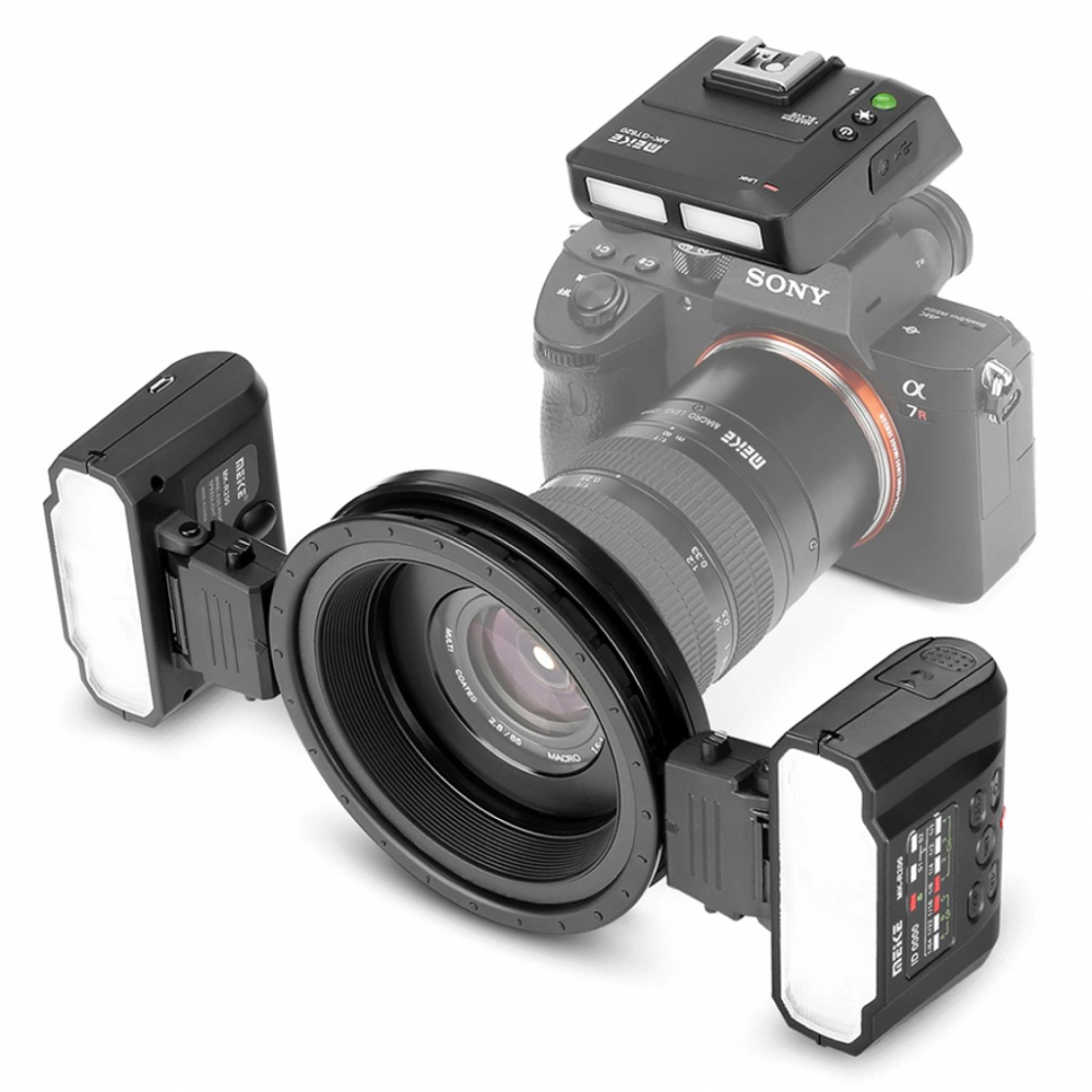 Lampa pierścieniowa MeiKe Macro Twin Lite Flash MT24 Sony MIS TTL