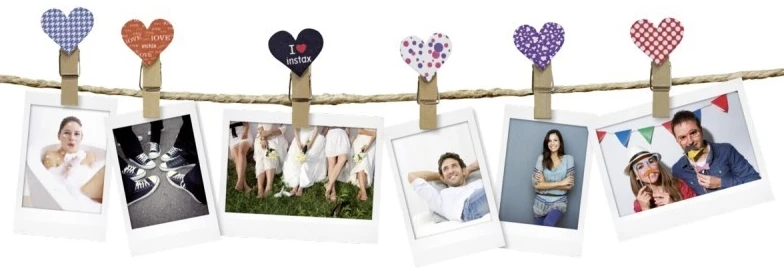 FujiFilm Instax Klipsy do zdjęć w kształcie serduszek