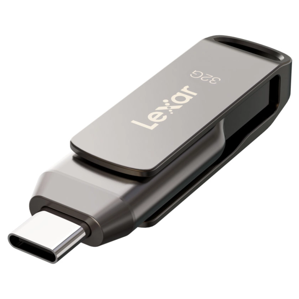 Pamięć USB Lexar JumpDrive Dual Drive D400 Type-C/Type-C  Type-A, 100MB/s read 32GB USB 3.1