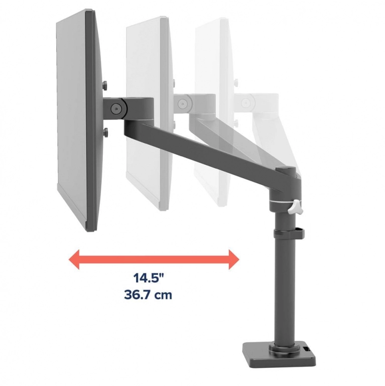 Ergotron NX Desk Monitor Arm - uchwyt biurkowy do monitora (czarny)