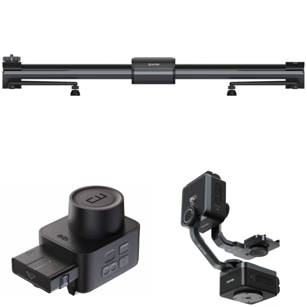 ZEAPON Slider Micro 3 E1000 z modułem napędowym i głowicą automatyczną Pons PT