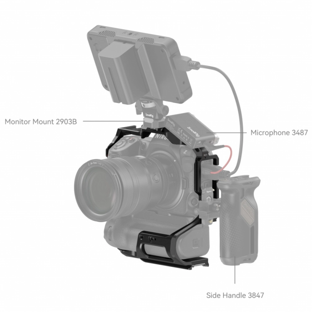 Smallrig Klatka operatorska do Nikon Z8 Cage z MB-N12 Battery Grip [3982]