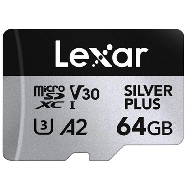 Karta pamięci Lexar microSDXC Professional SILVER Plus UHS-I/U3/A2/4K V30 64GB