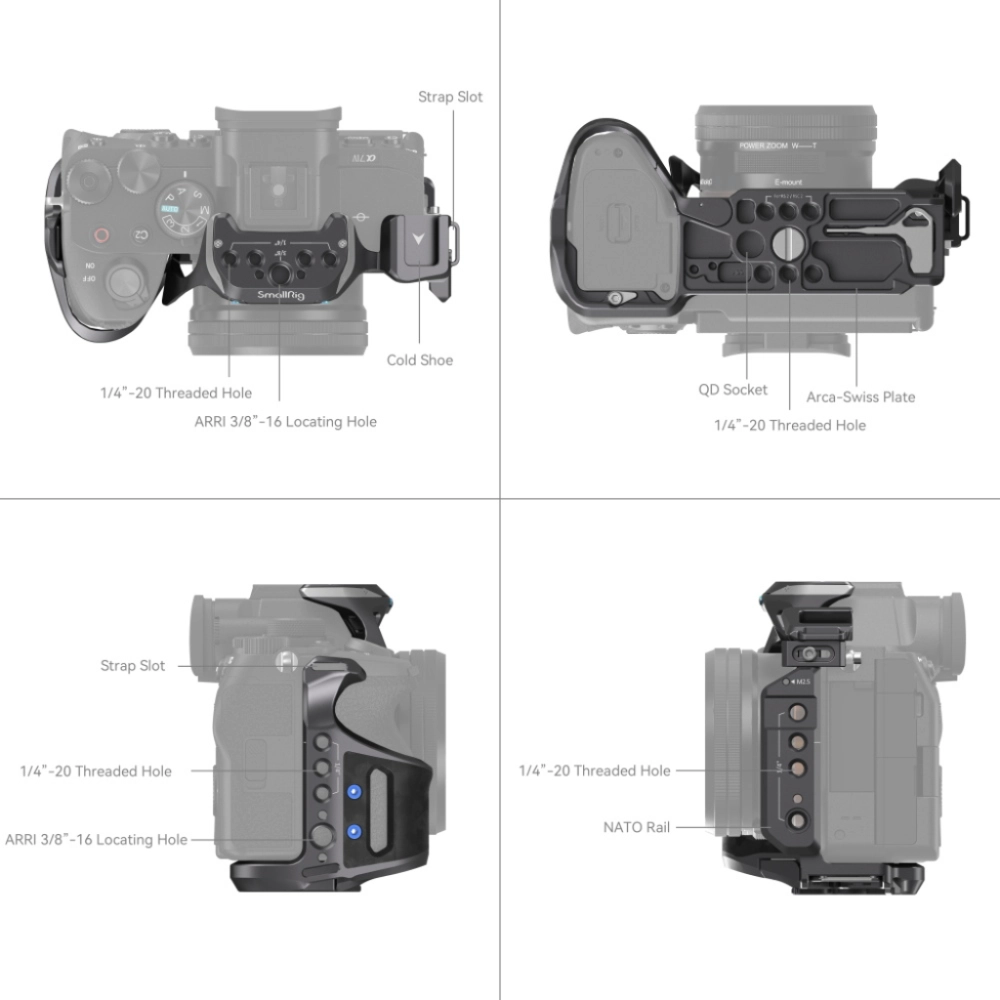 Smallrig Klatka operatorska Rhinoceros Advanced Kit do Sony A7 RV/ A7IV/ A7 SIII