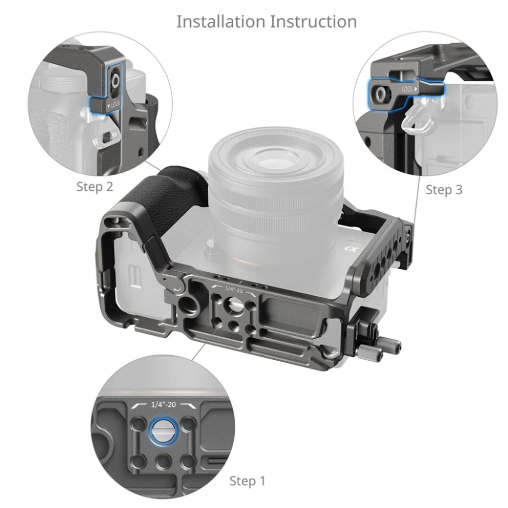 Smallrig Zestaw klatki z szybkozłączką HawkLock do Sony A 7C II / 7CR [5198]
