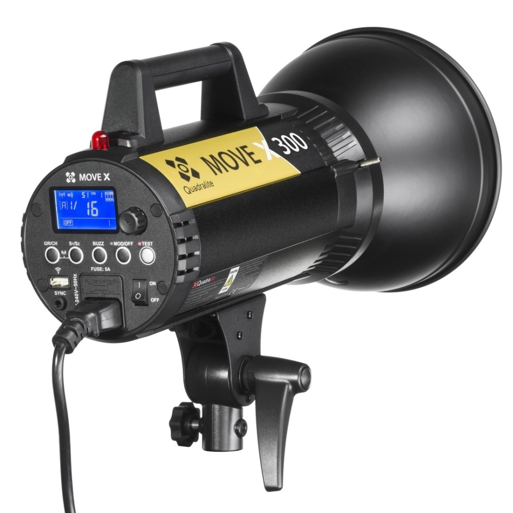 Lampa studyjna Quadralite Move X 300 mocowanie Bowens (odpowiednik Godox GS300II)