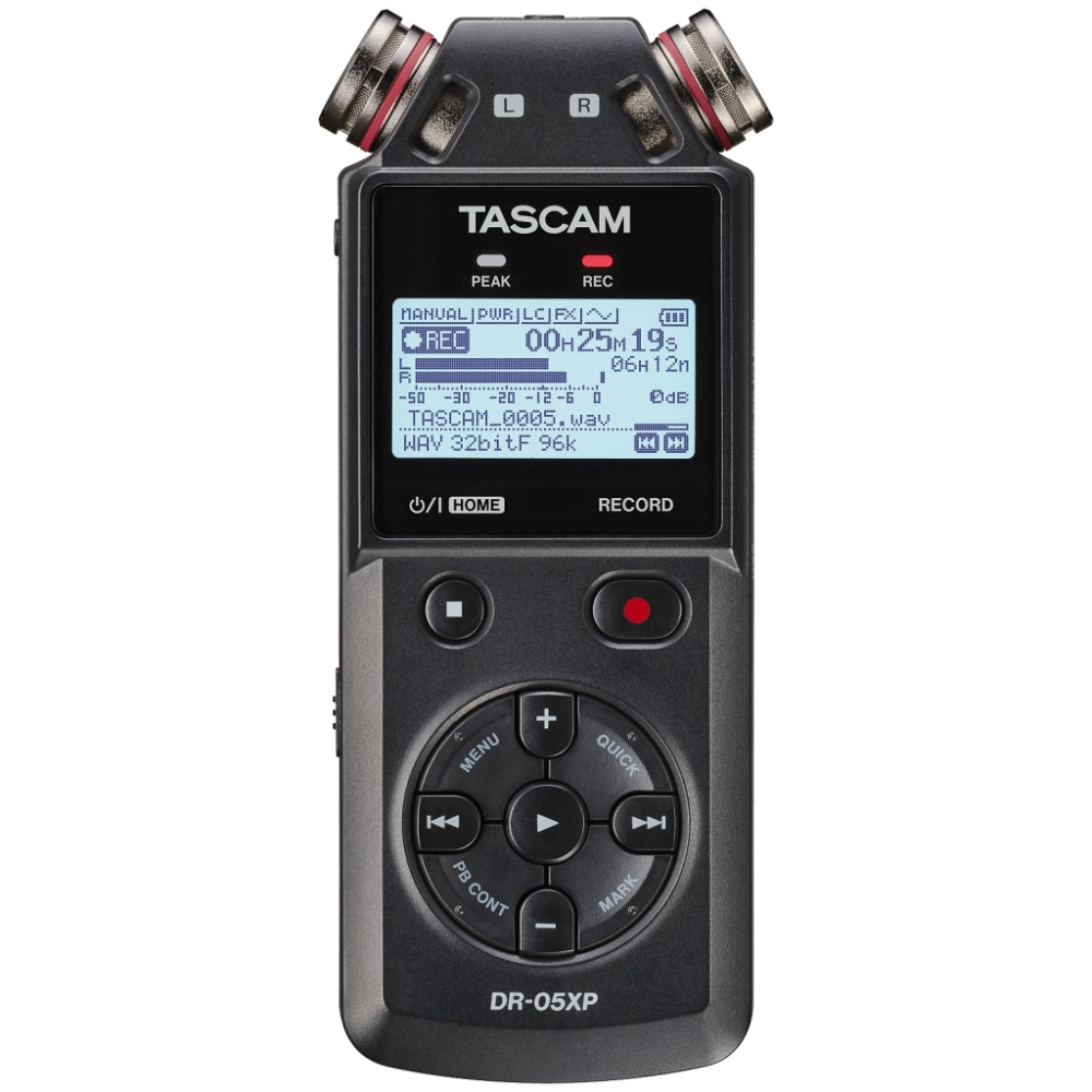 Tascam DR-05XP rejestrator audio do lustrzanek i bezlusterowców