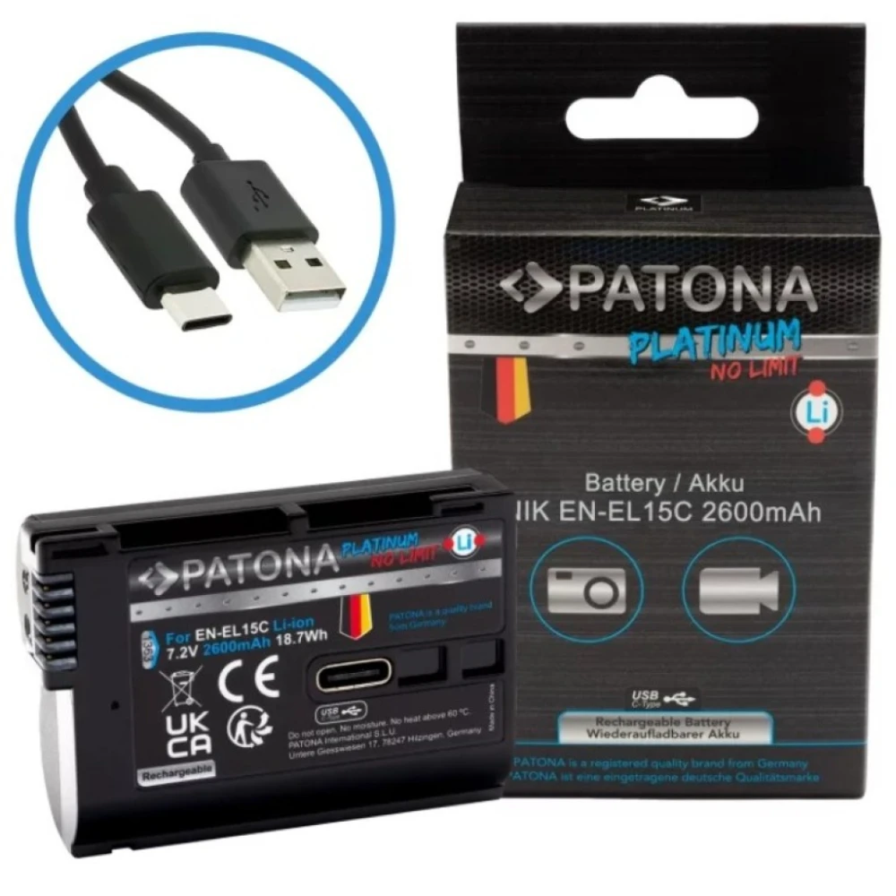 Akumulator Patona Platinum EN-EL15 z USB-C