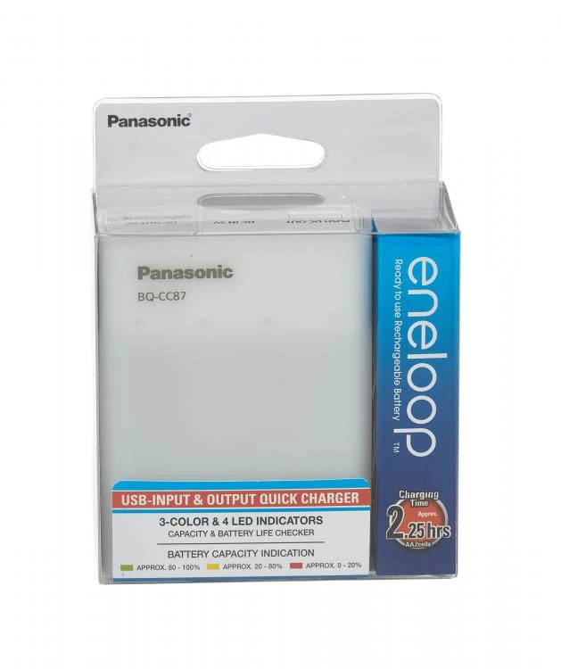 Ładowarka Panasonic BQ-CC87USB, funkcja powerbank