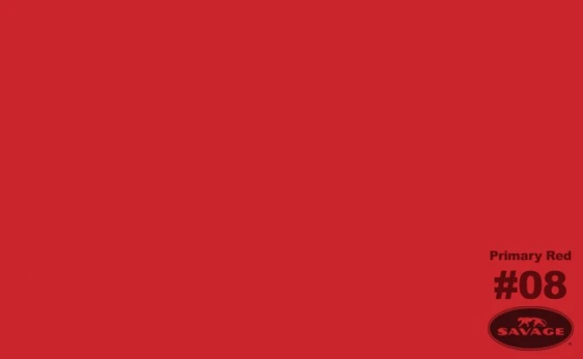 Tło kartonowe Savage Widetone kartonowe 1.36x11 m - 08 Primary Red