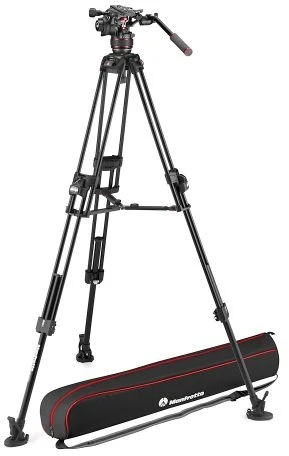 Statyw Manfrotto 645 Alu Fast Twin z głowicą Nitrotech 608 (MVK608TWINFA) Pro Video